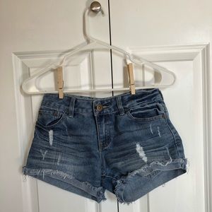 Forever 21 mid-rise denim shorts
